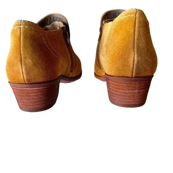 EARTH WOMENS TAN LEATHER PEAK PERU SHORT ANKLE BOOTIES!! - Picture 4 of 9